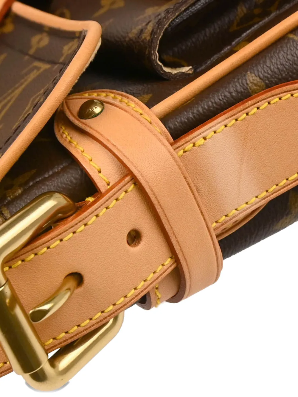 Pre-owned Louis Vuitton 2005 Hudson Pm Shoulder Bag In Brown