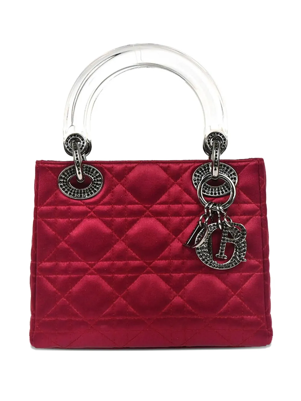 Christian Dior Pre-Owned 1999 Lady Dior satin handbag | Red | Image 1