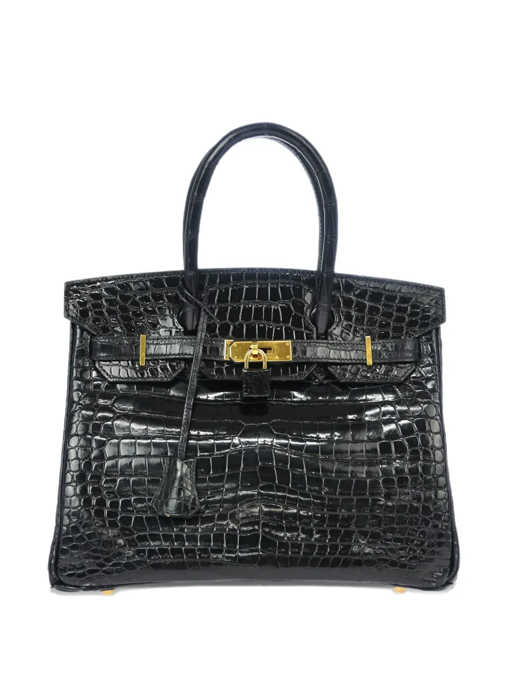 Hermès Pre-Owned 1998 バーキン 30 ハンドバッグ - ブラック Hermès Pre-Owned 1998 バーキン 30 ハンドバッグ - ブラック