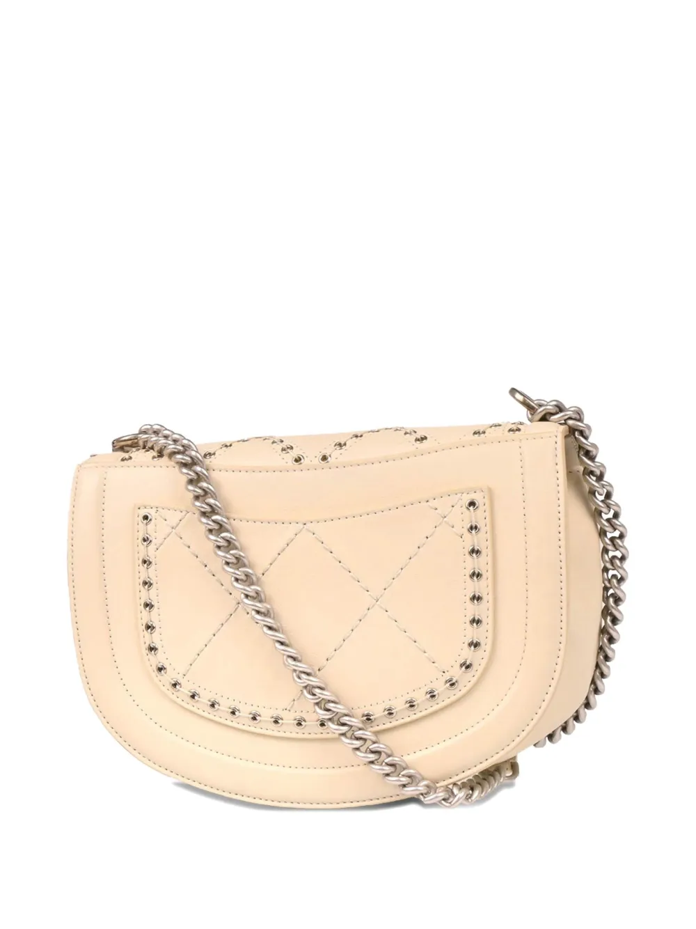 Pre-owned Chanel 2017 Quilted Flap Bag In Neutral