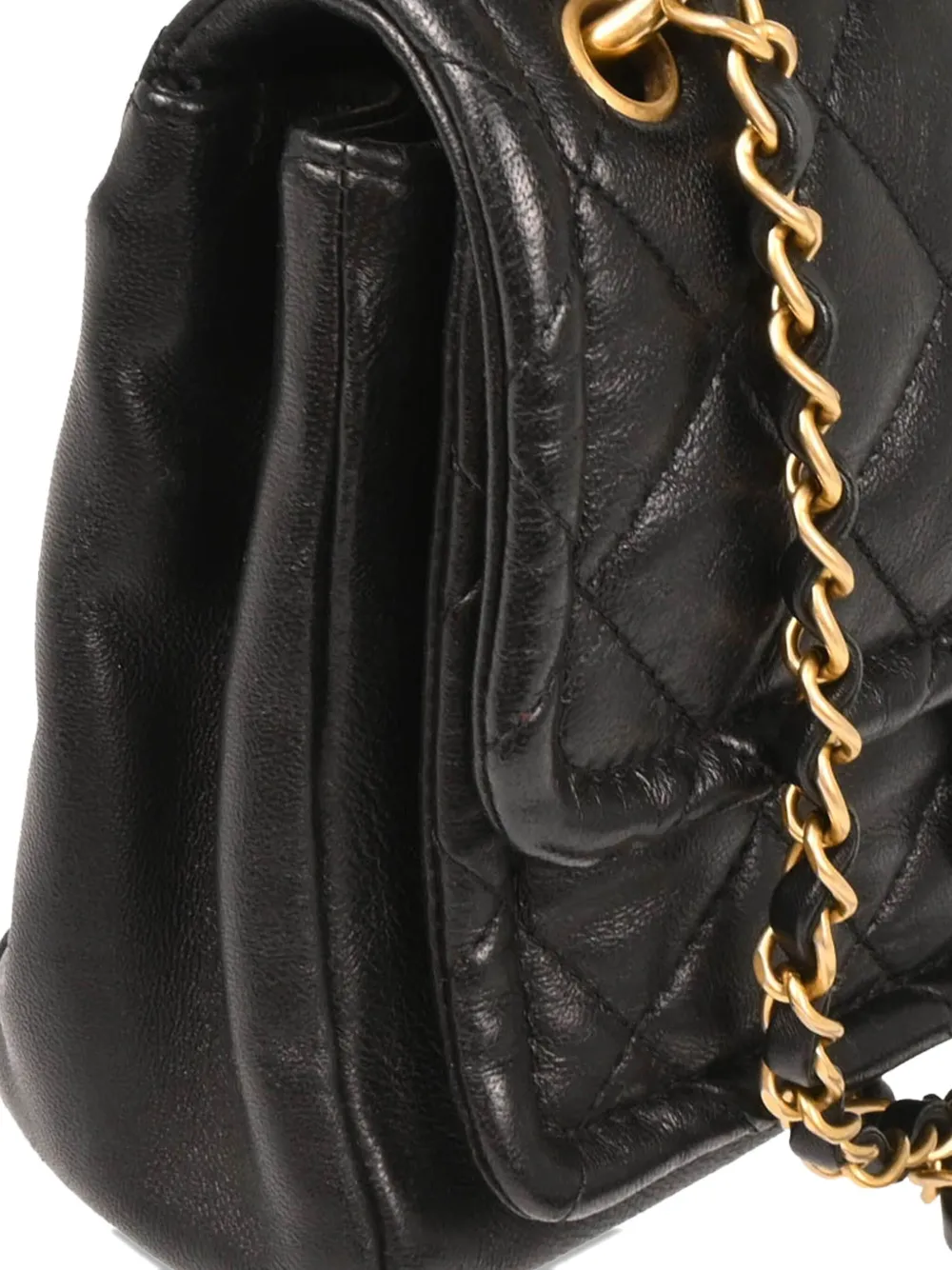 Pre-owned Chanel 2019 Small Classic Flap Shoulder Bag In Black