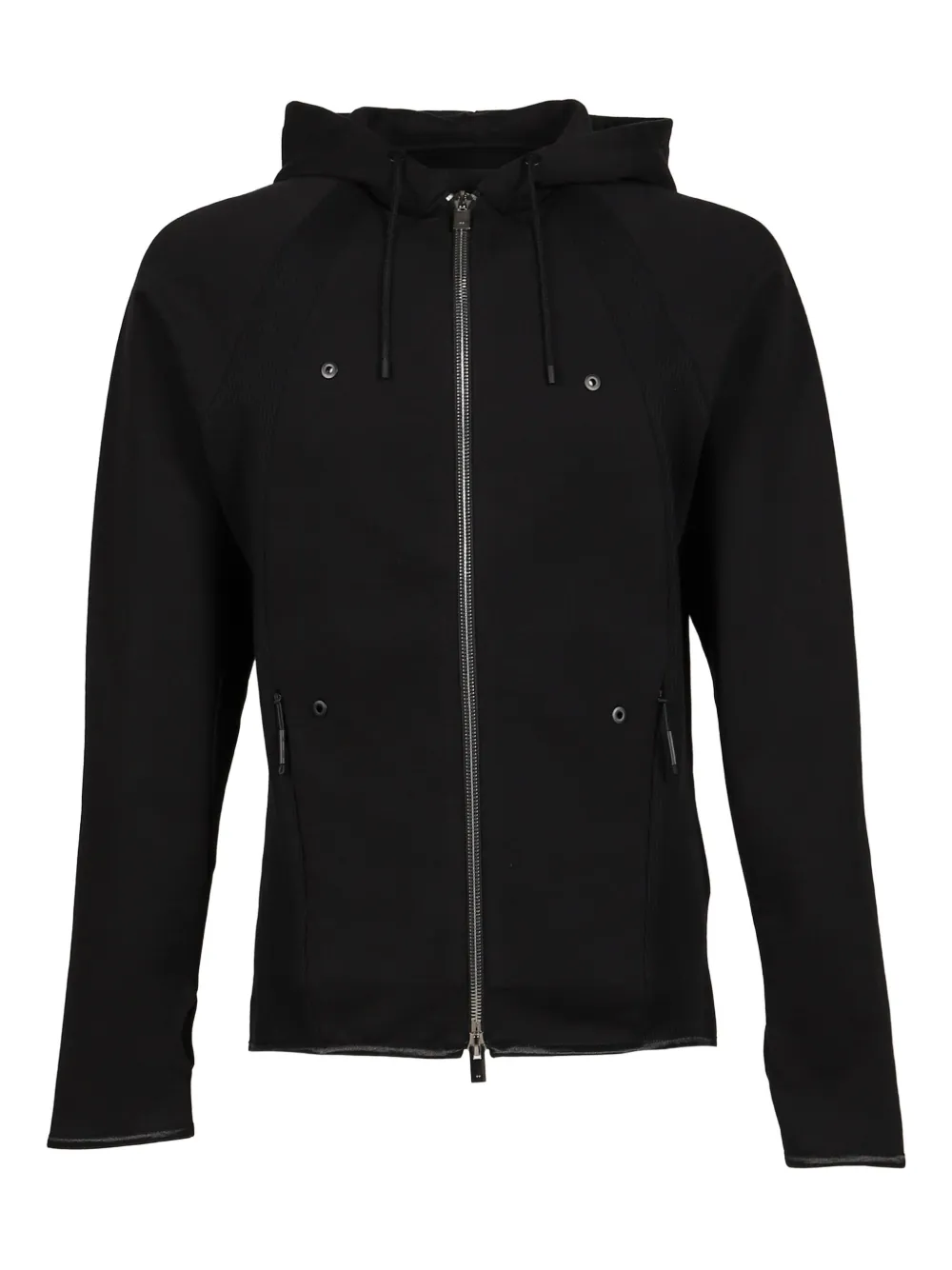 Heliot Emil Zip-up Hooded Jacket In Black