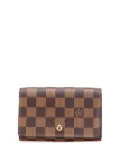 Louis Vuitton Pre-Owned 2004 Damier Ebene Porte Monnaie Tresor Wallet small wallets - Brown