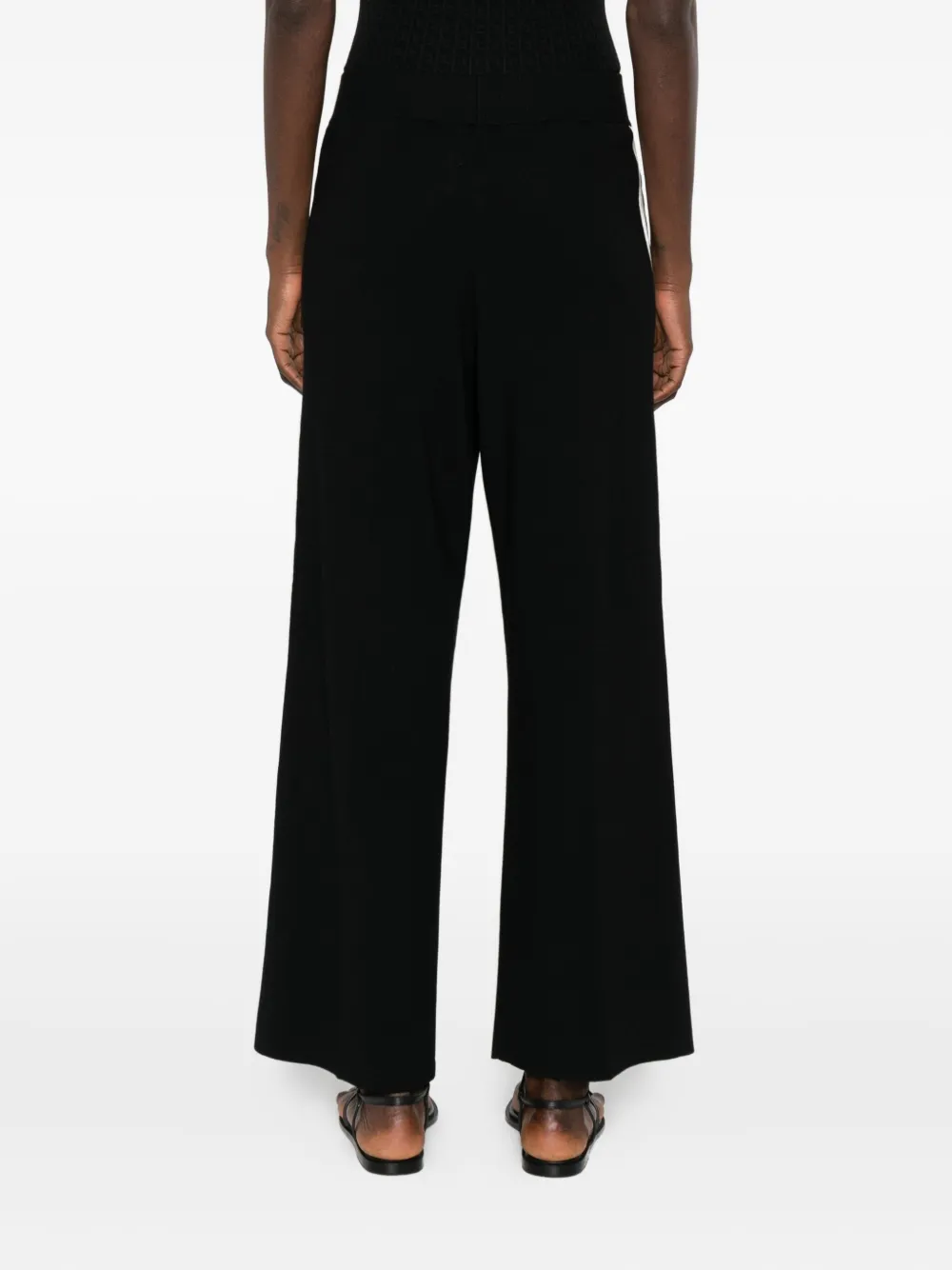 Elisabetta Franchi Broek met logo Zwart