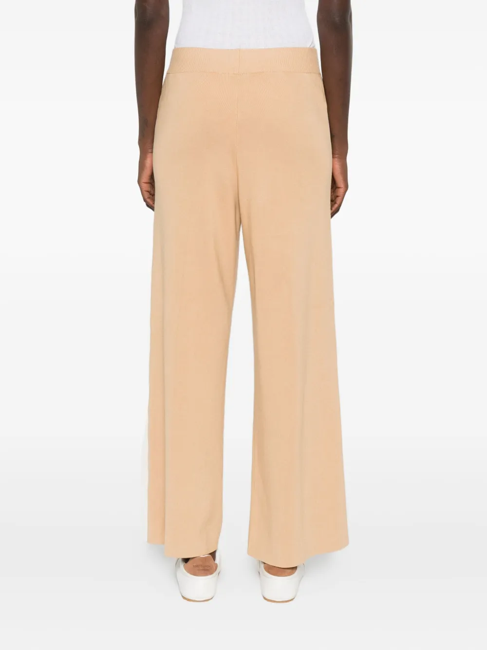 Elisabetta Franchi Broek met logo Beige