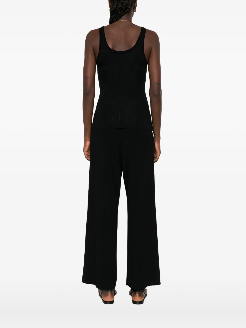 Elisabetta Franchi Tanktop met textuur Zwart