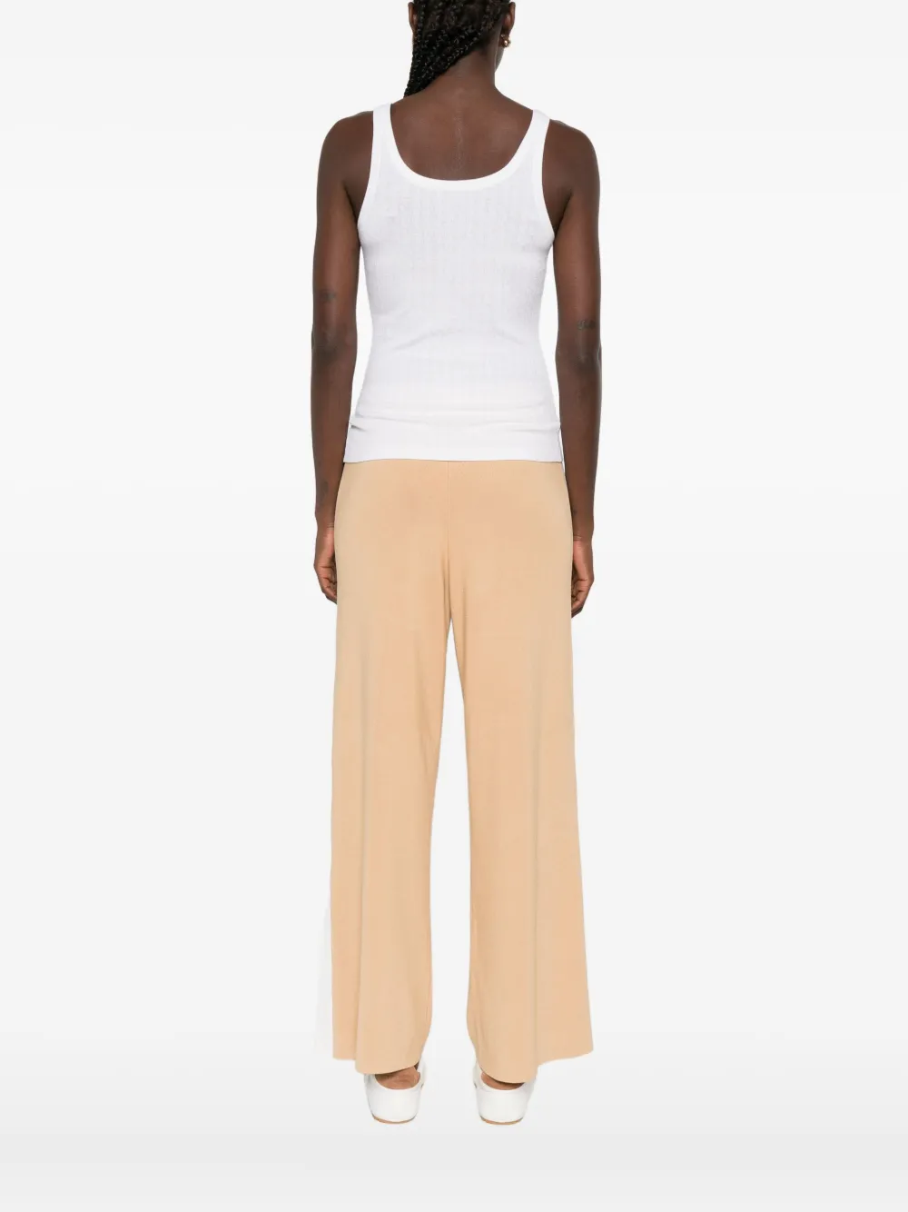 Elisabetta Franchi Scoop-neck Tank Top In Neutral