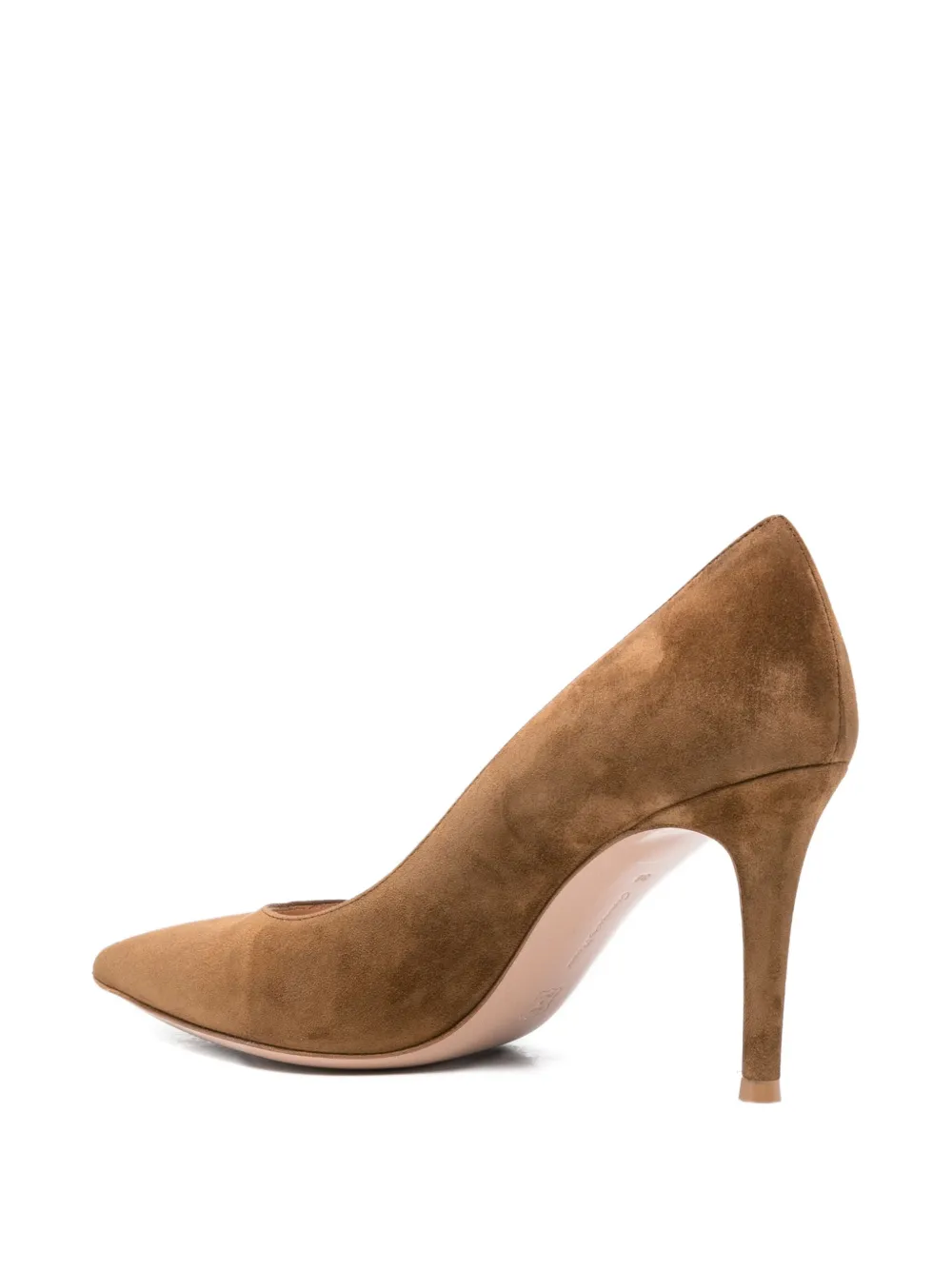 Gianvito Rossi 85mm Pointed-toe Stiletto Pumps In Brown