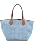 Gucci Totissima monogram-pattern denim tote bag - Blue
