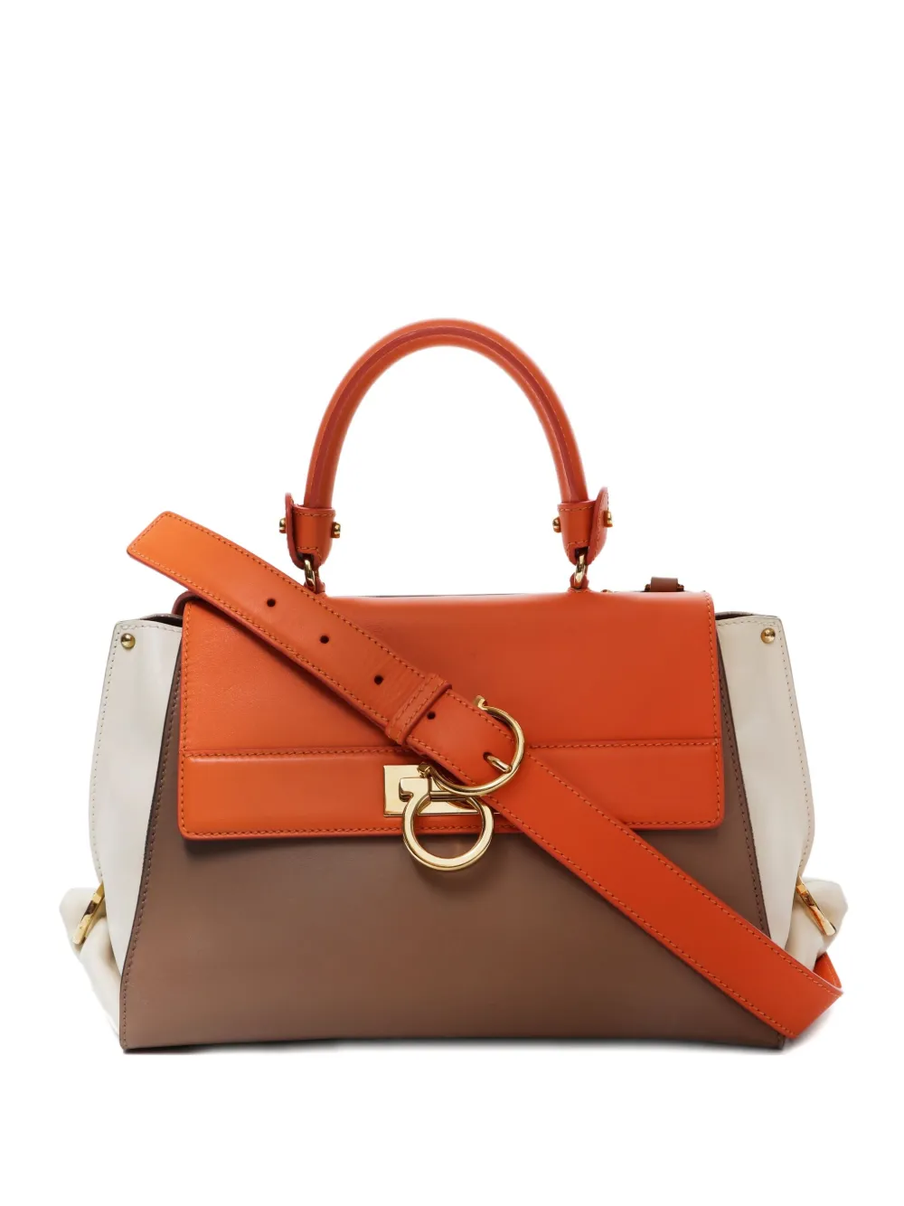 Ferragamo Pre-Owned 2000-2020s Gancini tote bag | Neutrals | Image 1