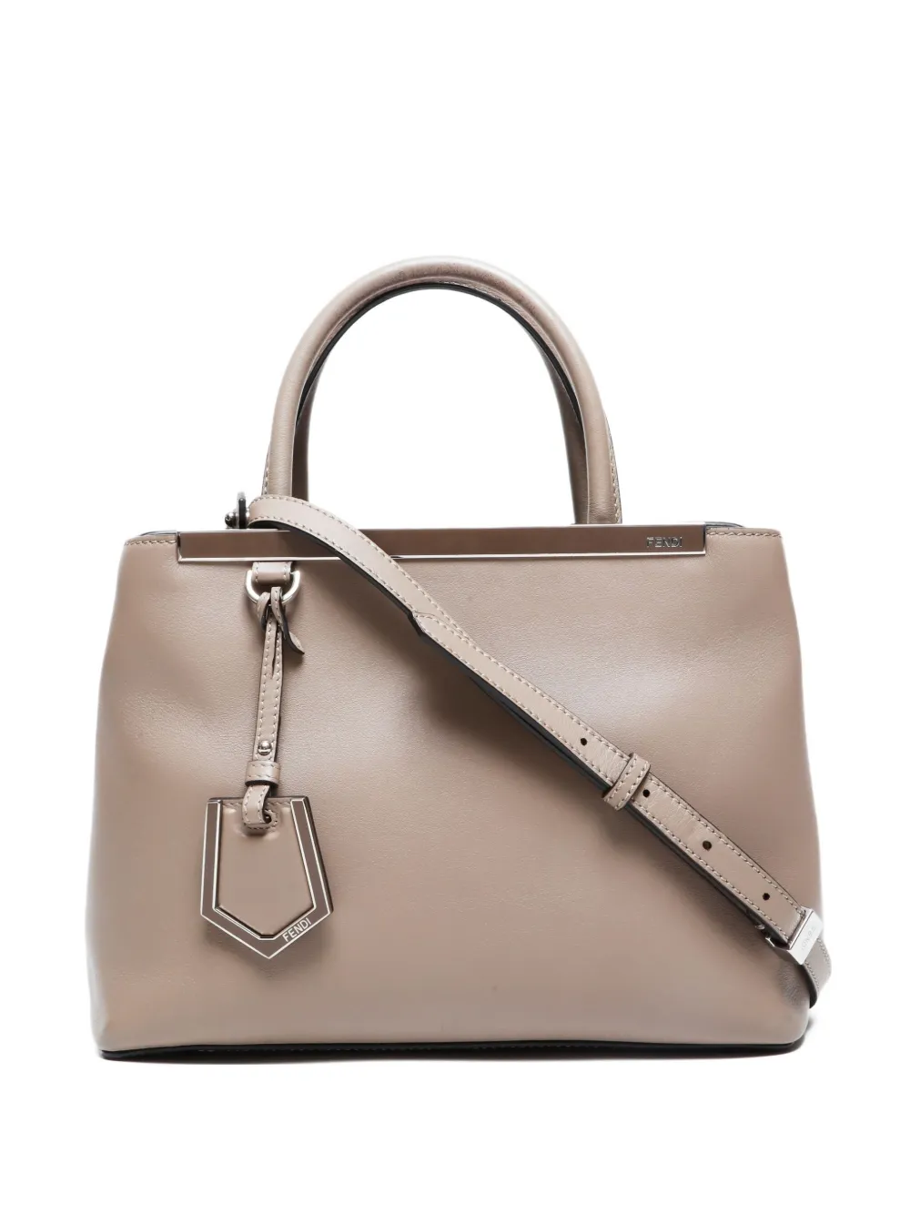 Pre-owned Celine 2015-2024s 2 Jours Two-way Handbag In Neutral