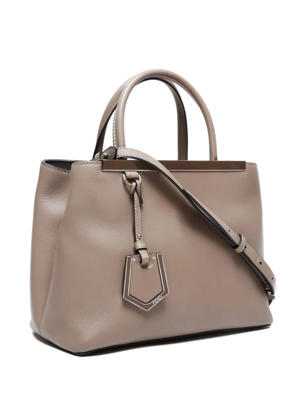 Pre-owned Celine 2015-2024s 2 Jours Two-way Handbag In Neutral