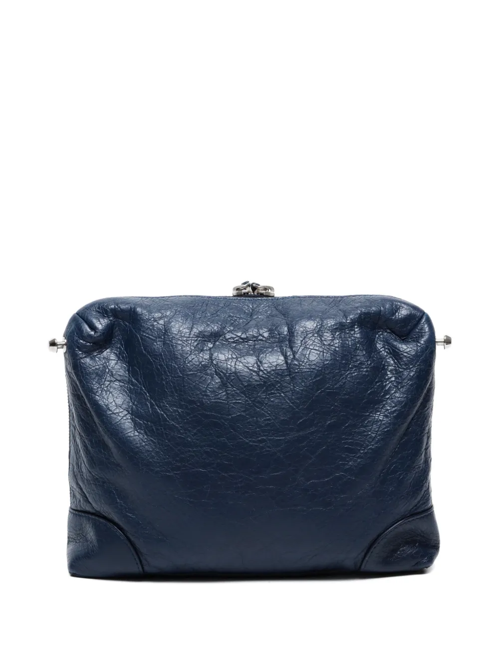 Pre-owned Balenciaga 2000-2020 Motocross Classic Reporter Crossbody Bag In Blue