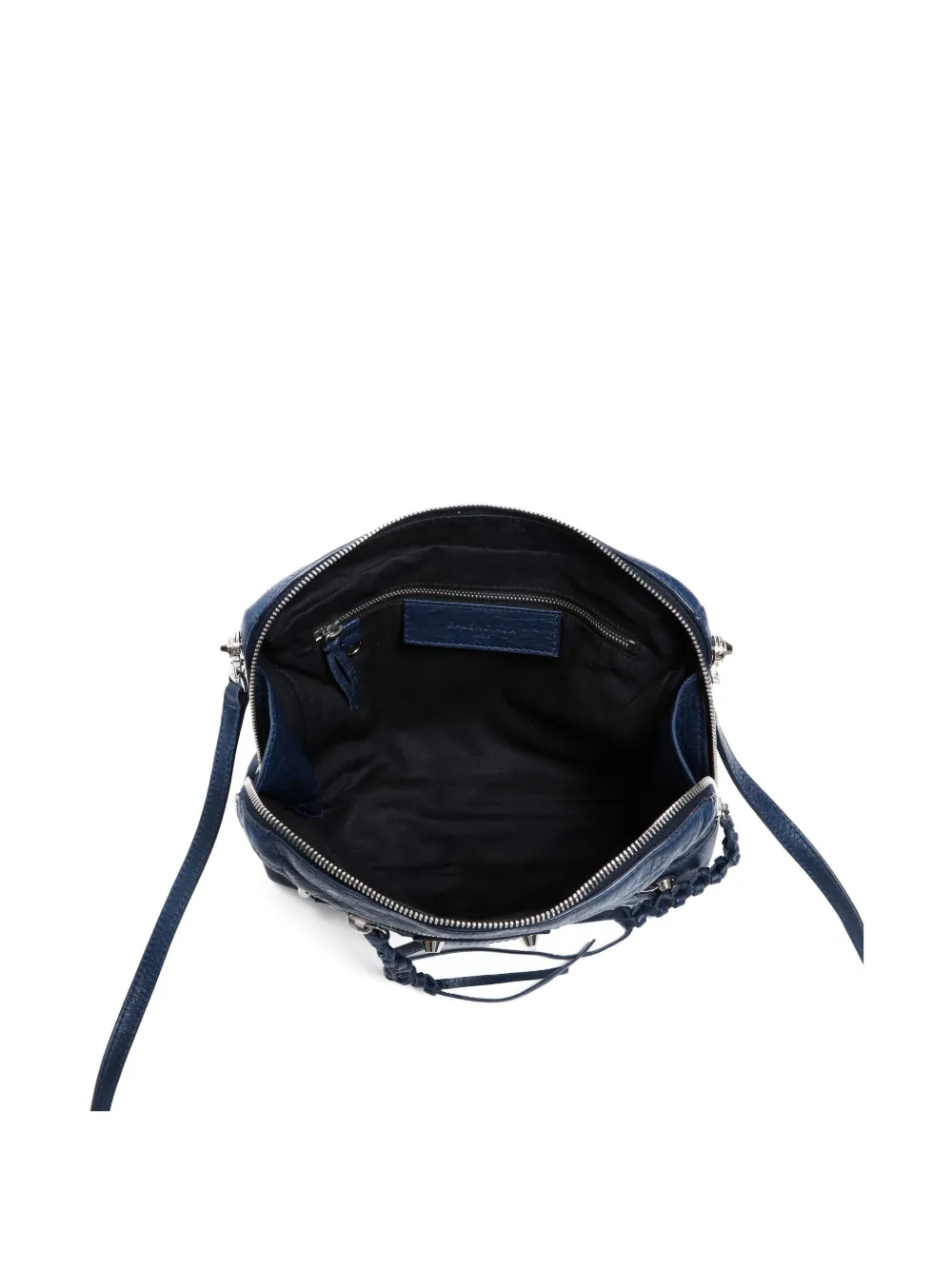 Pre-owned Balenciaga 2000-2020 Motocross Classic Reporter Crossbody Bag In Blue