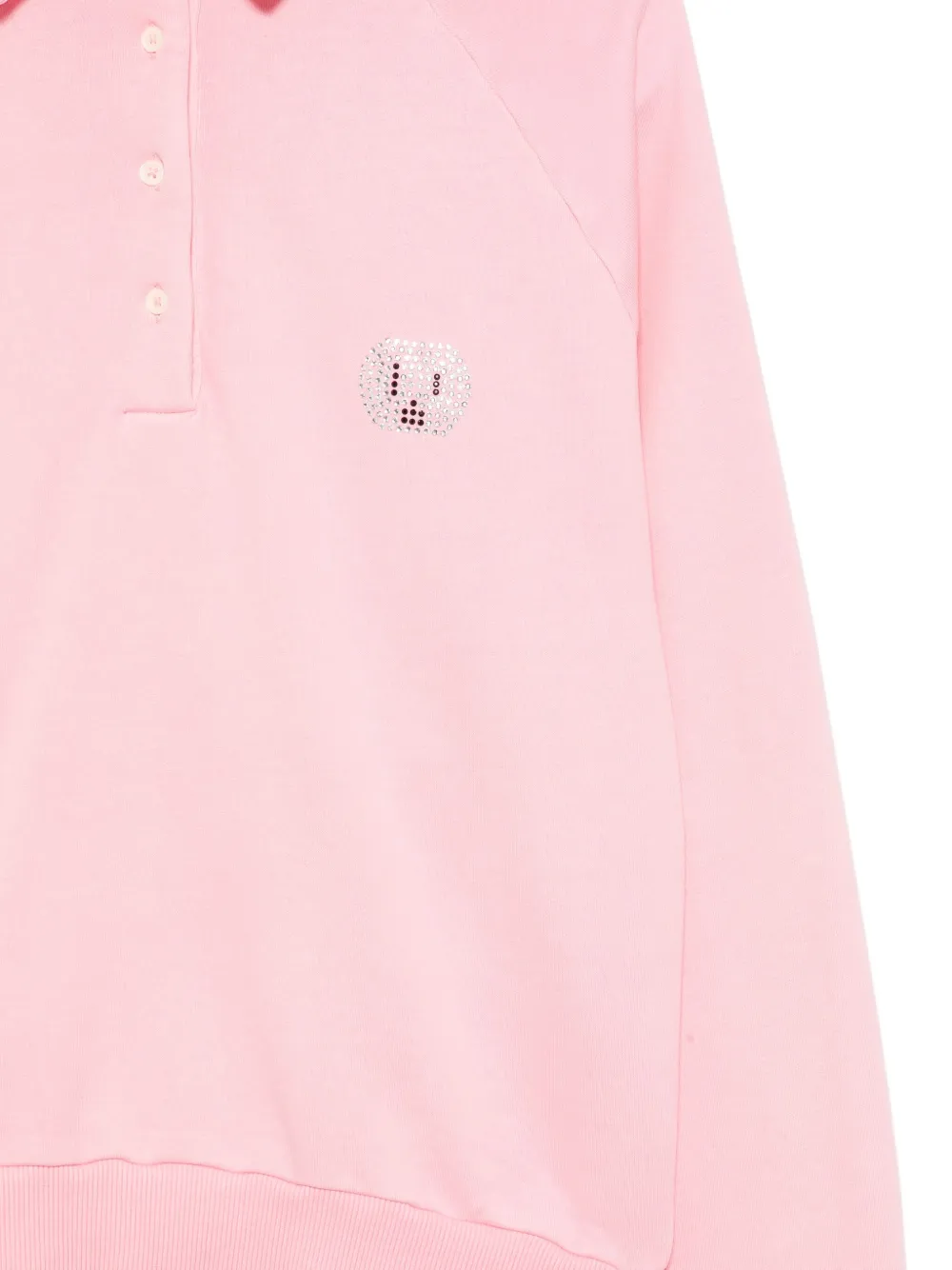 Joshua Sanders Plug Me Polo Top In Pink