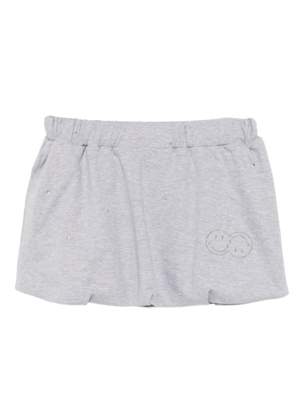 Joshua Sanders rhinestone-embellished cotton skirt | Grey | Image 1