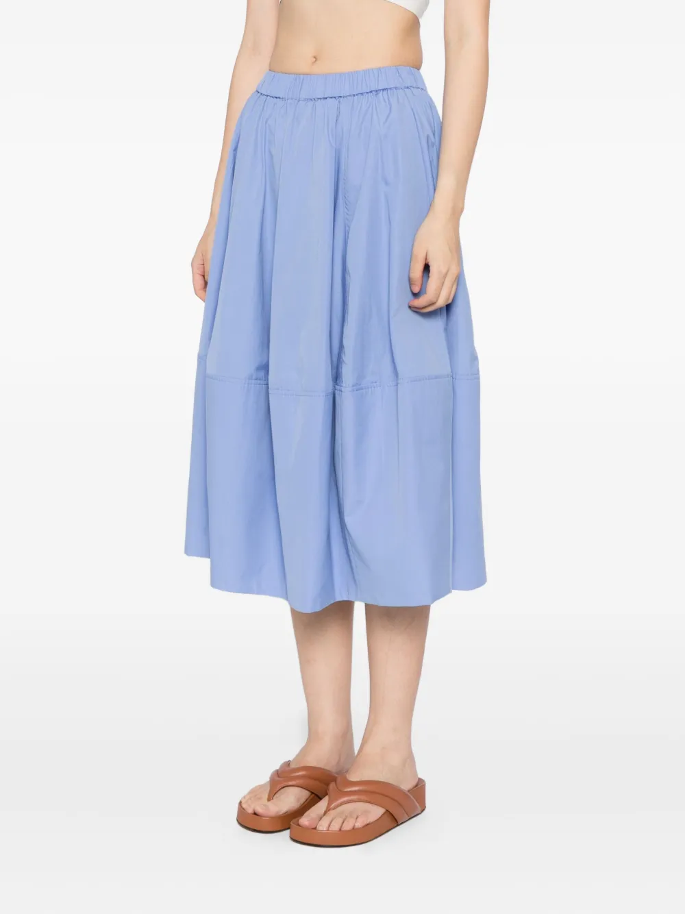  Co Collection Falda A Paneles - Azul 