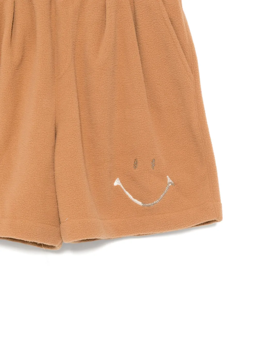 Joshua Sanders Embroidered Fleece Shorts In Brown