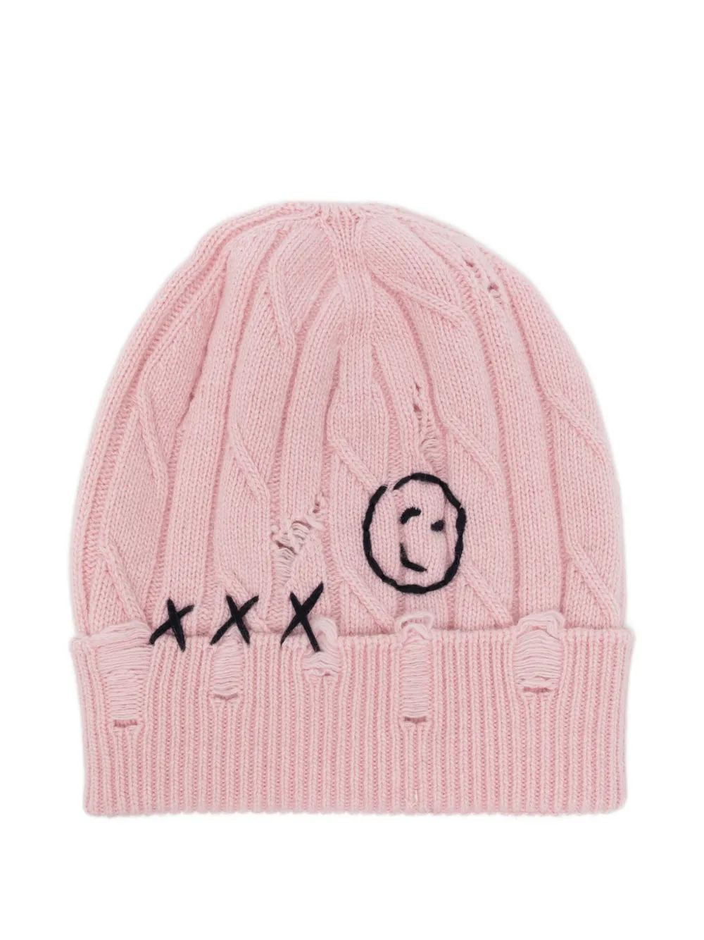 Joshua Sanders logo-patch beanie | Pink | Image 1