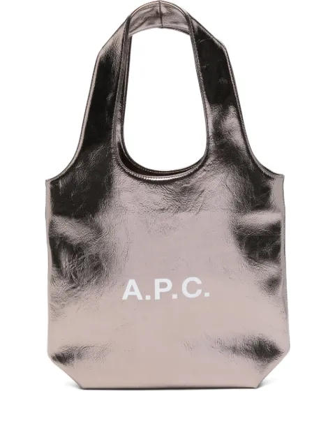 A.P.C. Ninon 金属感logo小号手提包