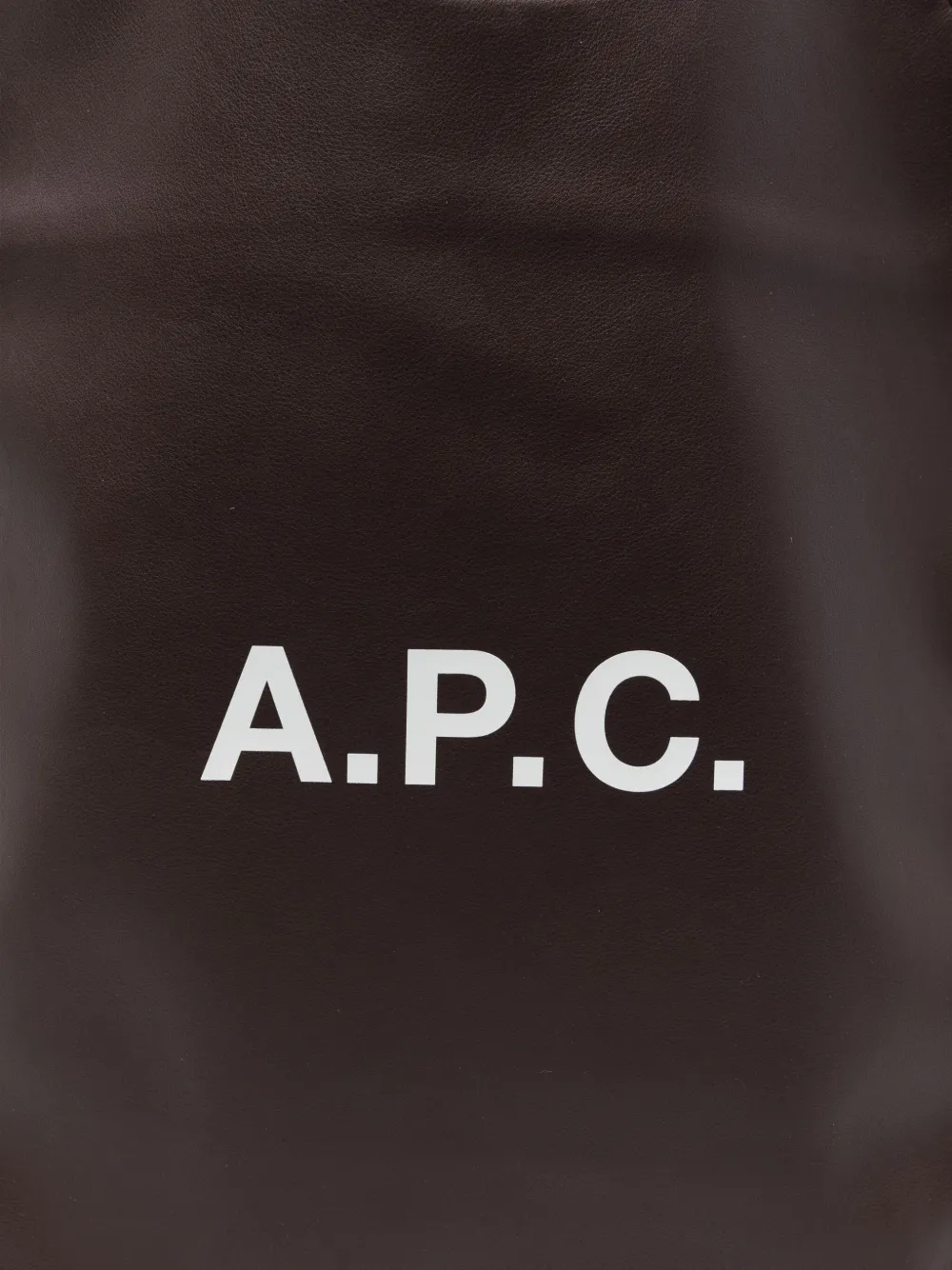 A.P.C. Kleine Ninon shopper met logo Bruin