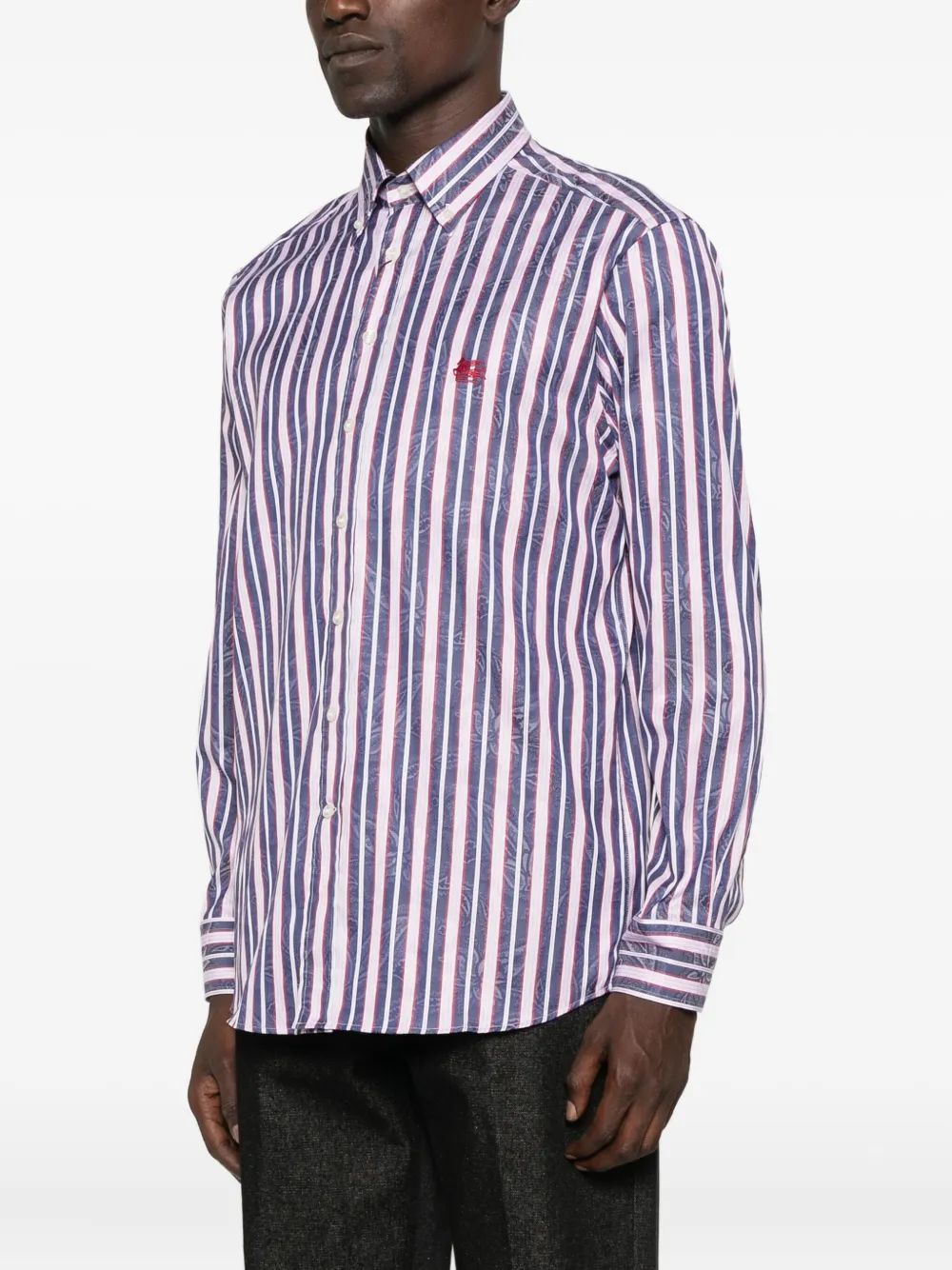 ETRO Overhemd met print Blauw