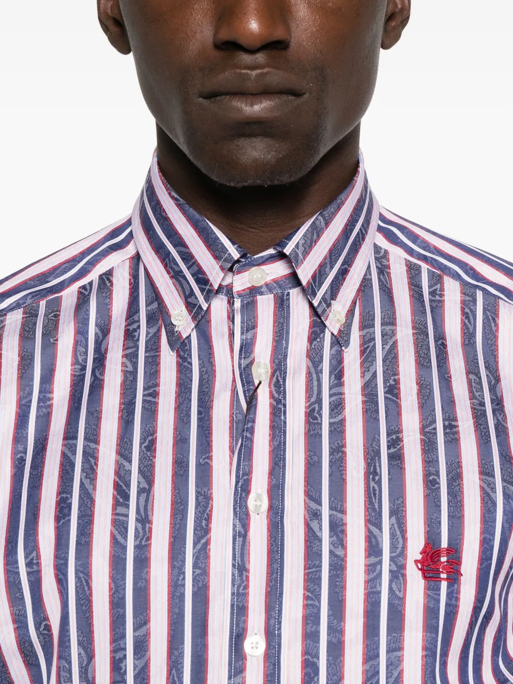 ETRO Overhemd met print Blauw