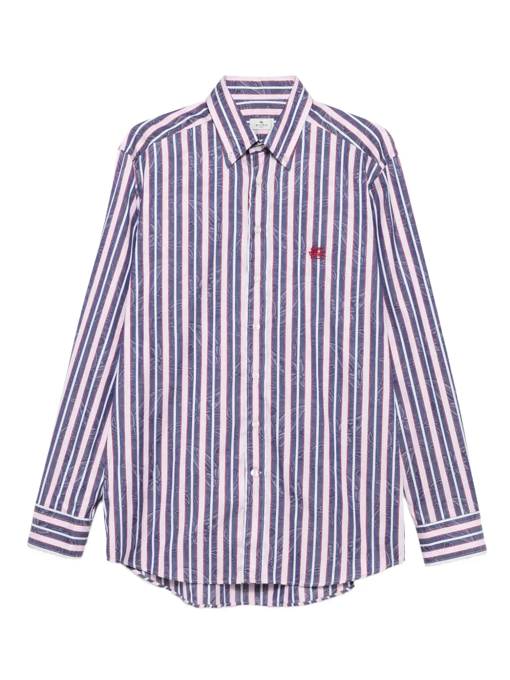 ETRO Overhemd met print Blauw