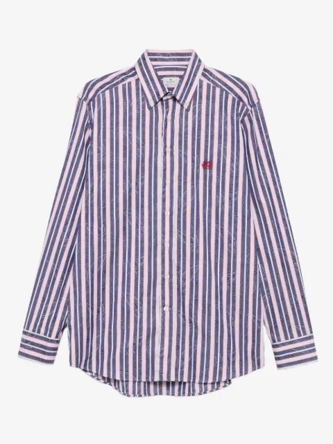ETRO striped floral shirt