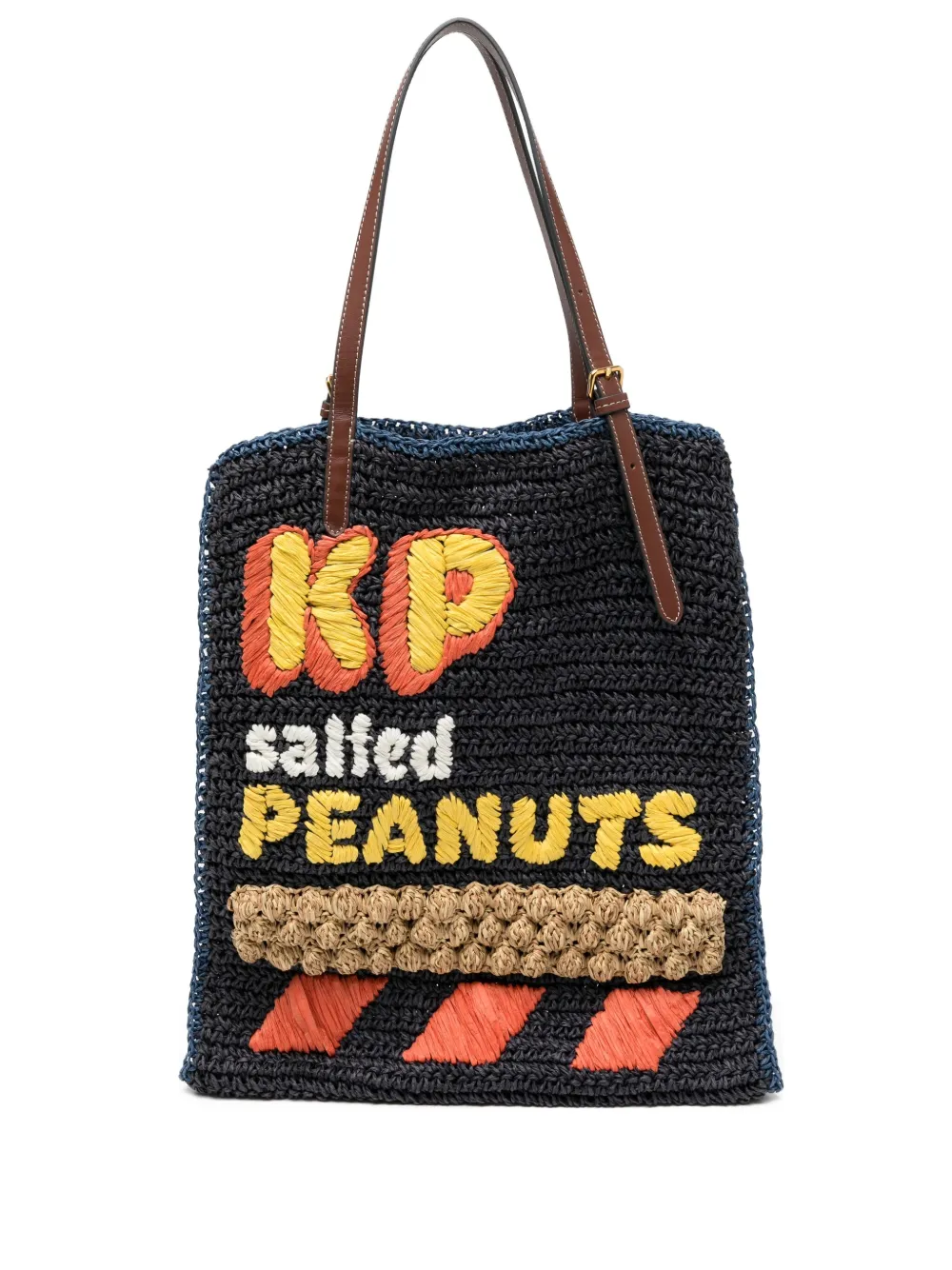 Anya Hindmarch logo-patch tote bag | Blue | Image 1