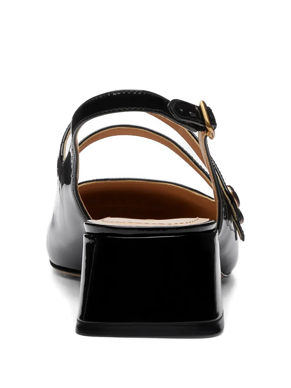 Coach Mary Jane pumps met blokhak Zwart