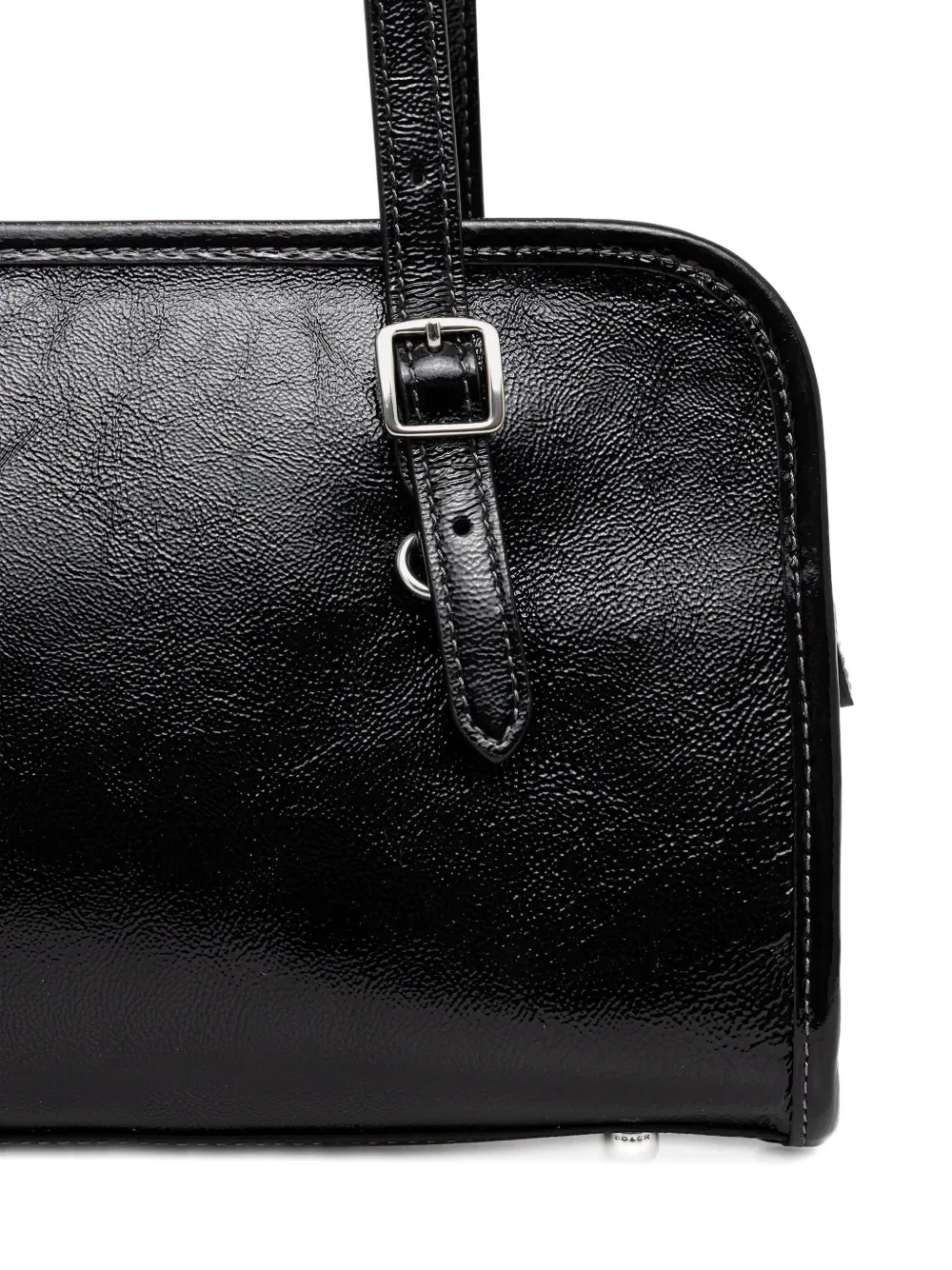 Coach Leather Tote Bag In Black