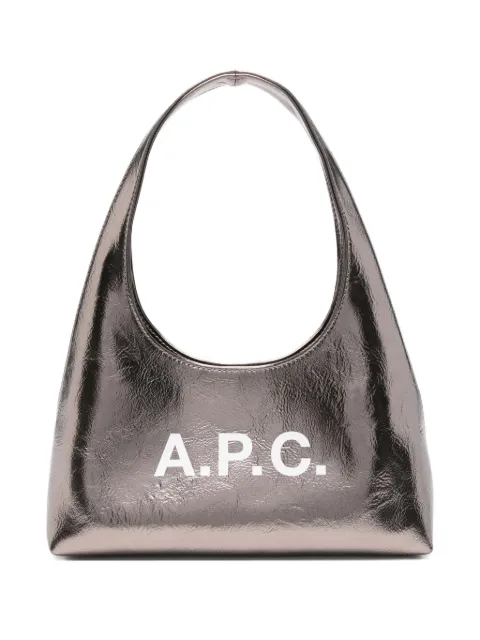 A.P.C. bolso de hombro metalizado pequeño