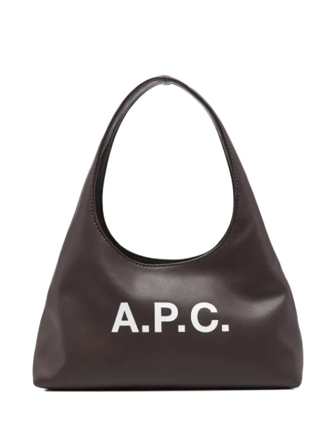 A.P.C. small logo-plaque shoulder bag