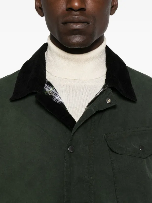 Barbour corduroy-collar flap-pocket Jacket | Green | FARFETCH