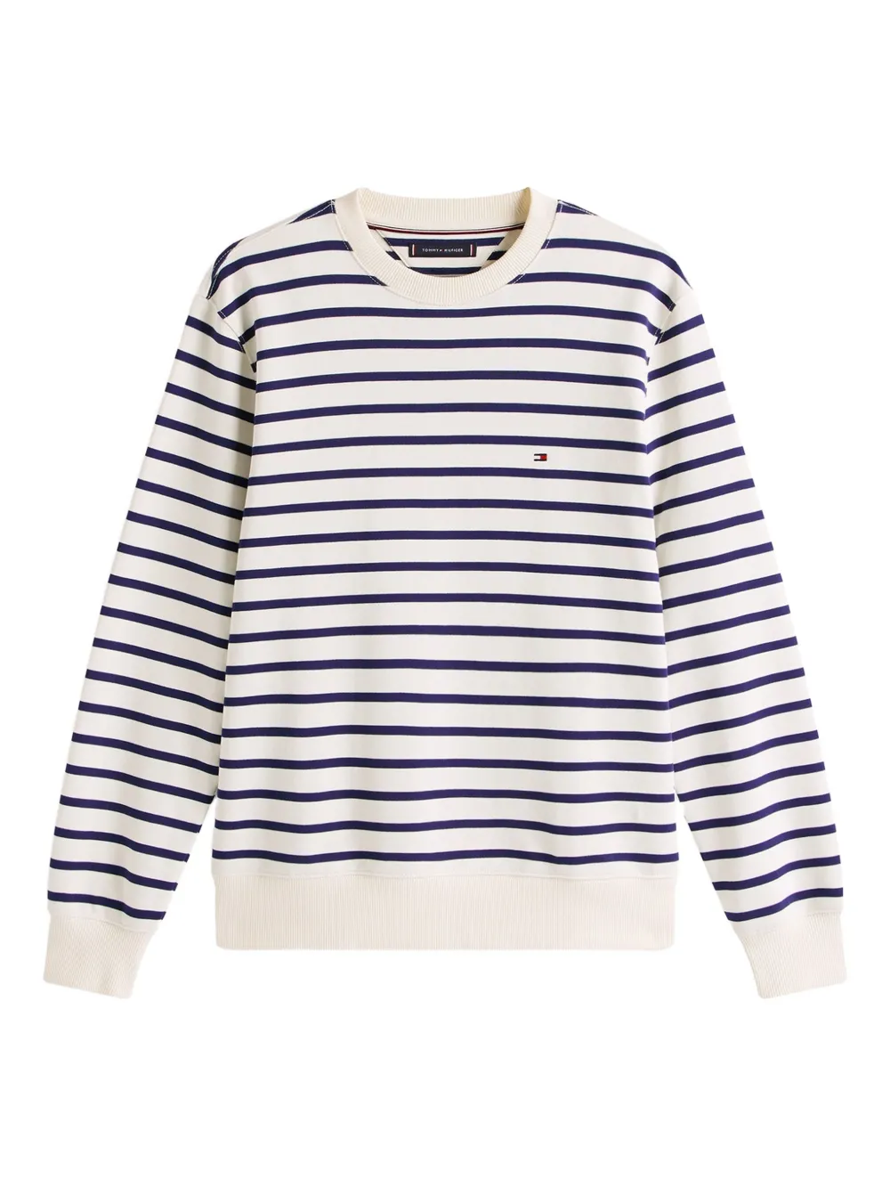 Tommy Hilfiger Striped Cotton Sweatshirt In Multi
