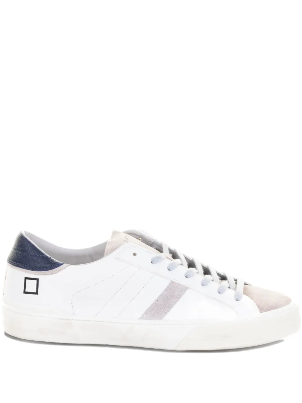 D.A.T.E. leather panel sneakers Wit