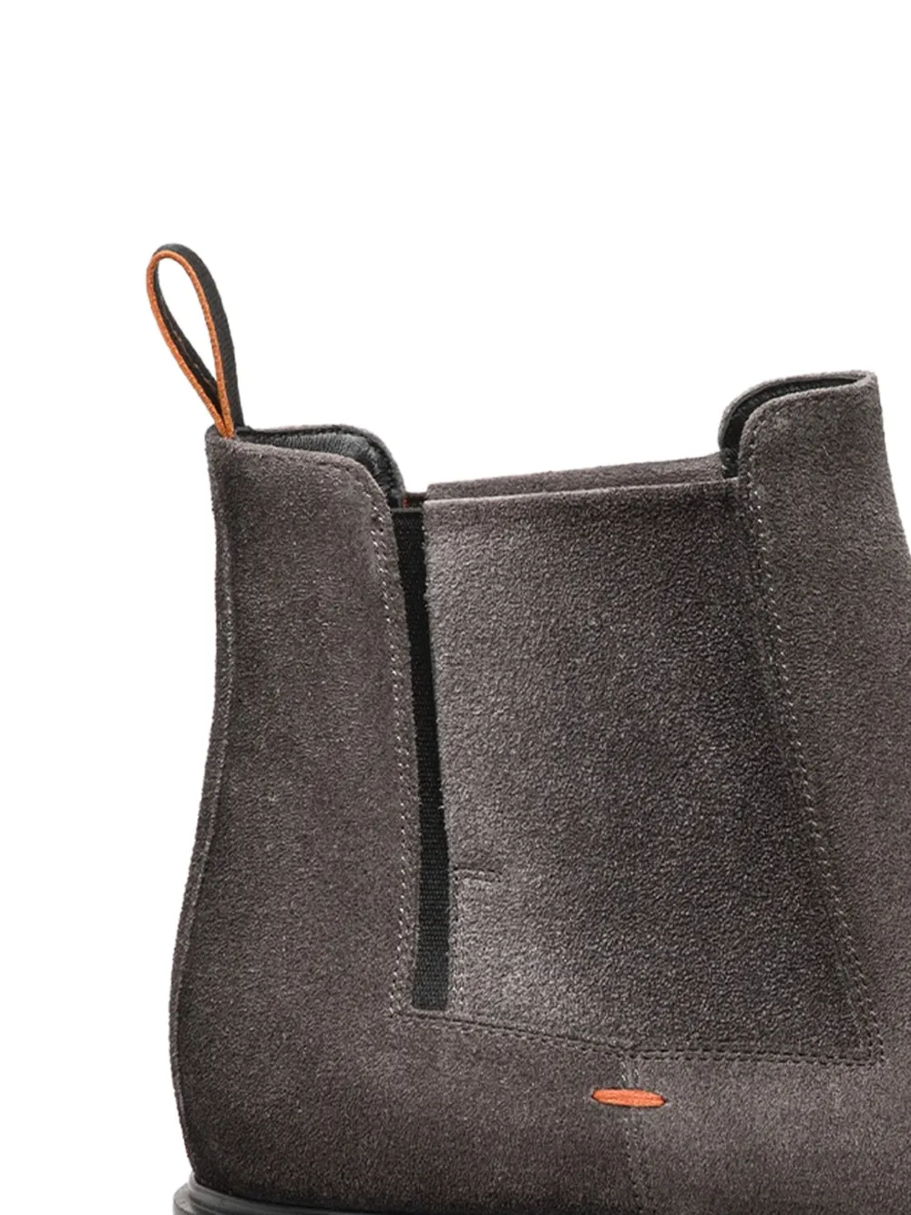 Santoni elasticated-panel suede boots Grey