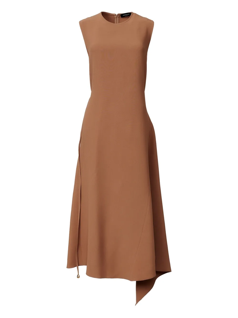 Fabiana Filippi asymmetric-hemline midi dress Bruin