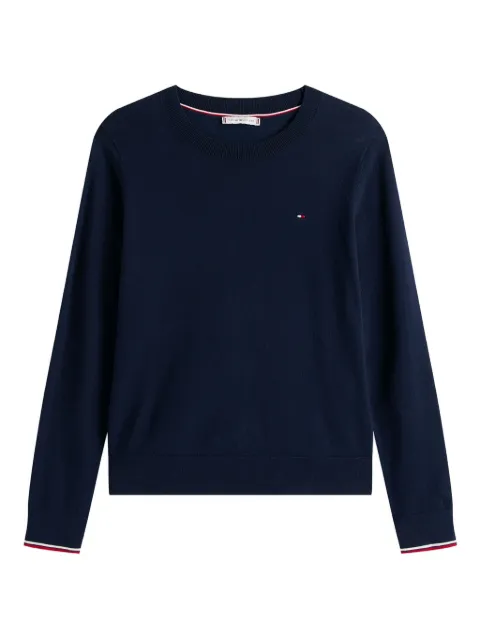 Tommy Hilfiger crew-neck cotton-blend sweater 