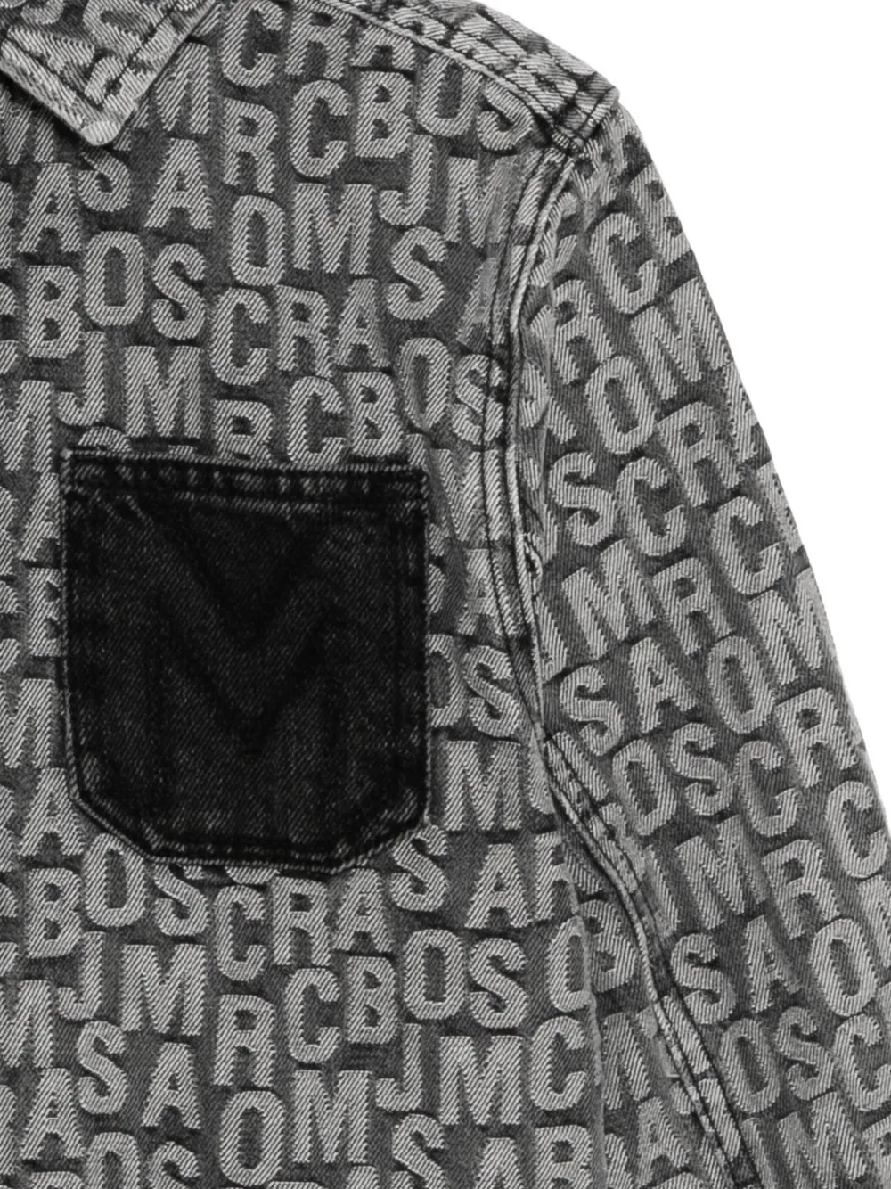 Marc Jacobs Logo-embroidered Shirt In Gray