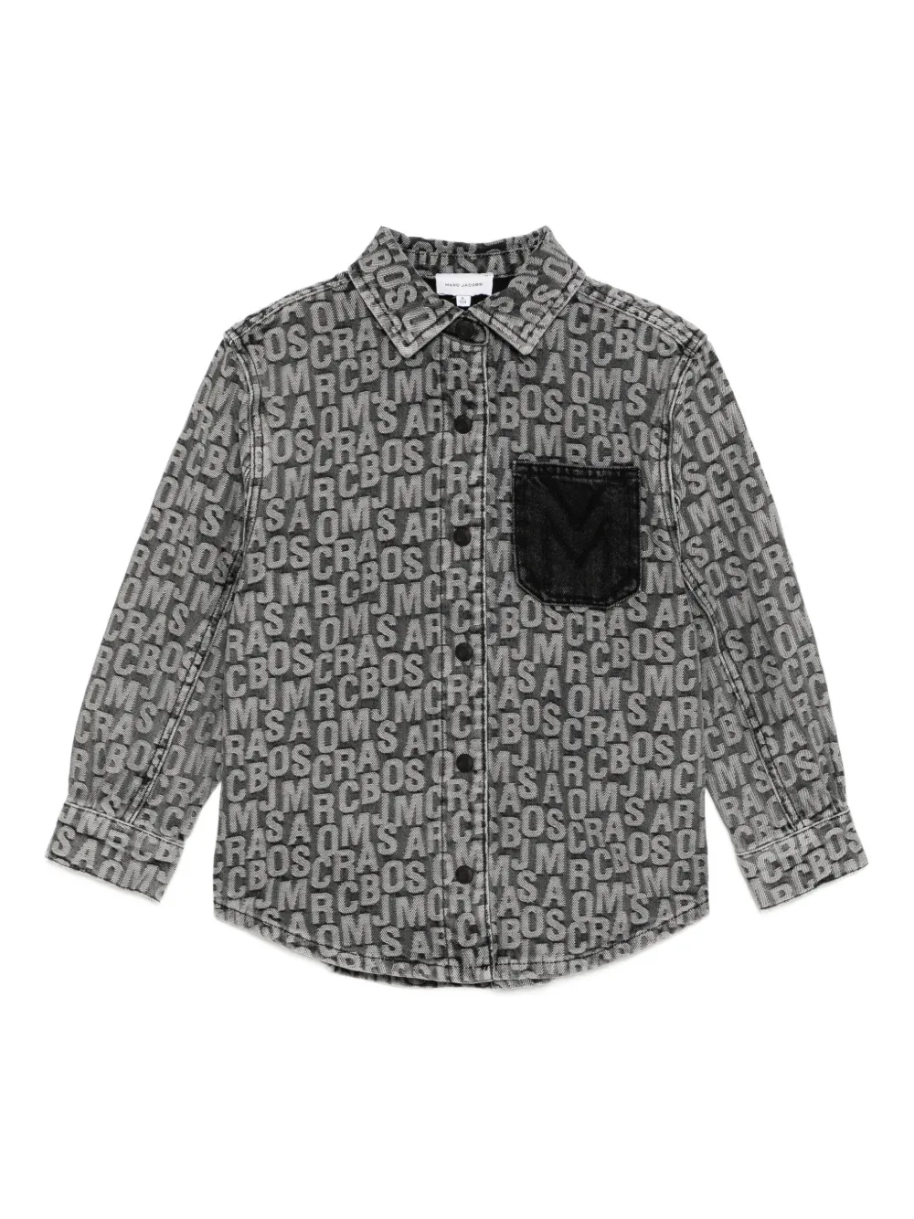 Marc Jacobs Kids ロゴ シャツ - ブラック Marc Jacobs Kids ロゴ シャツ - ブラック