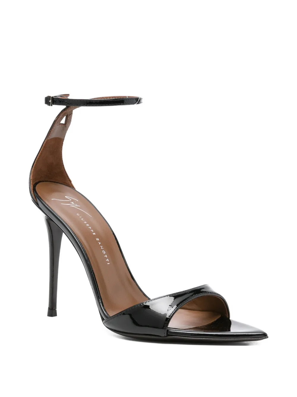 Giuseppe Zanotti Intriigo Patent Leather Sandals In Black