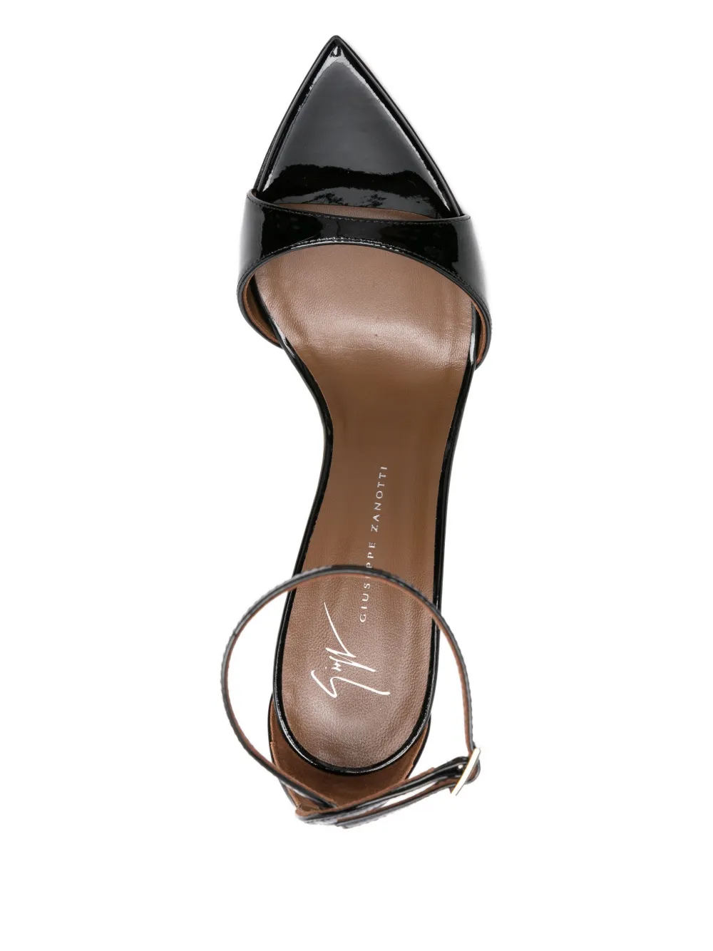 Giuseppe Zanotti 105mm Intriigo leather sandals Black