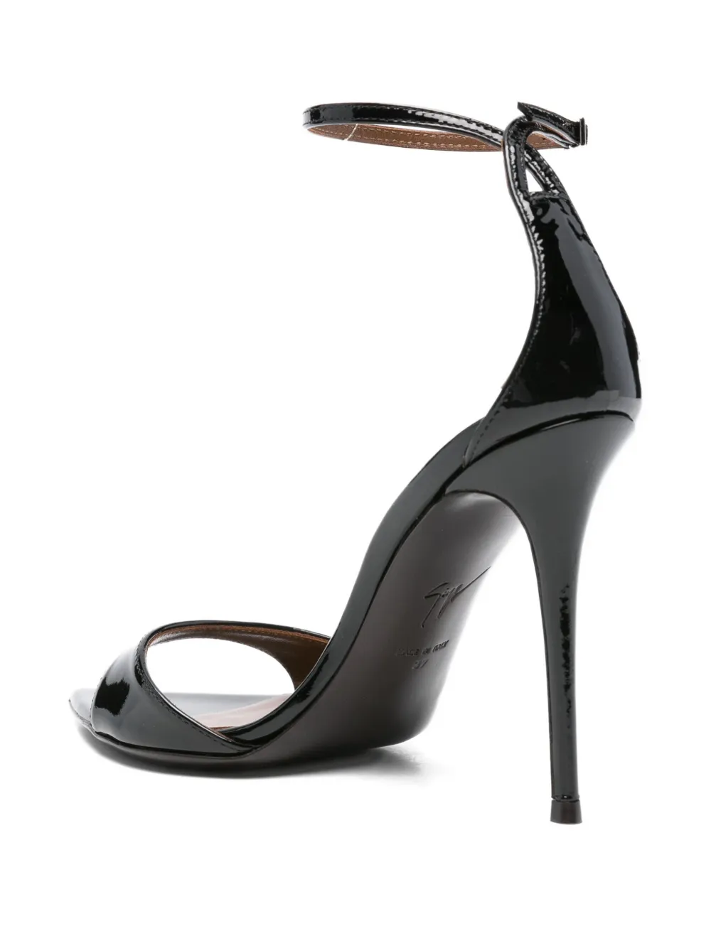 Giuseppe Zanotti 105mm Intriigo leather sandals Black