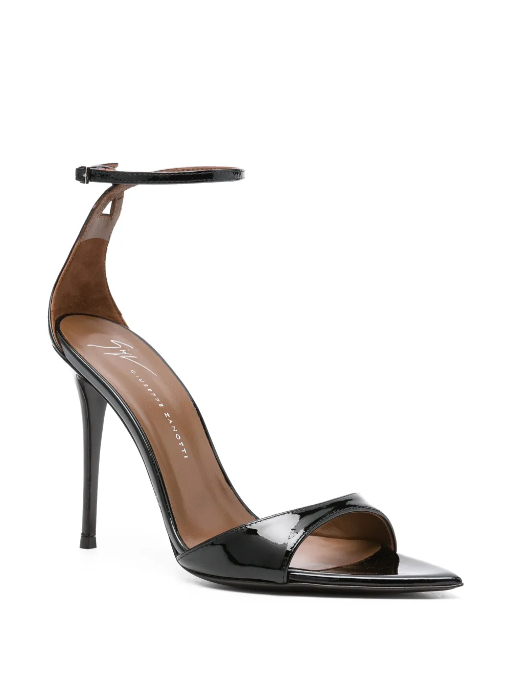 Giuseppe Zanotti 105mm Intriigo leather sandals Black