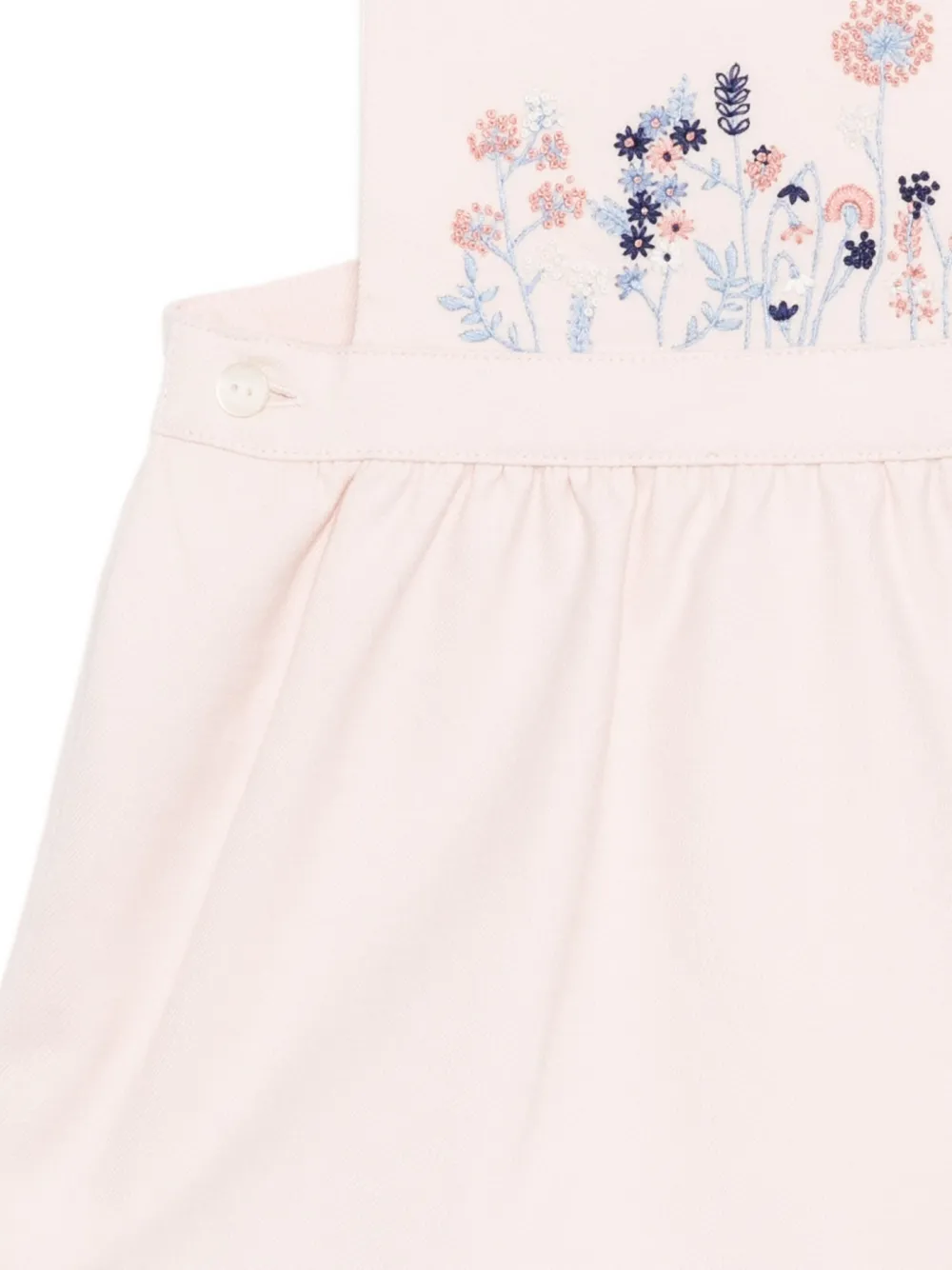Tartine Et Chocolat Floral-embroidered Dress In Pink