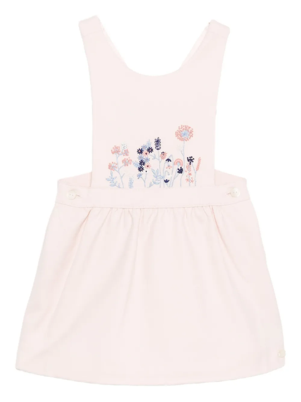Tartine Et Chocolat Floral-embroidered Dress In Pink
