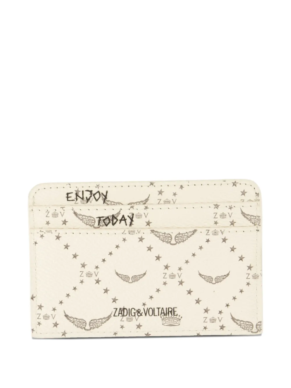 Zadig&Voltaire ZV Pass monogram card case - Beige