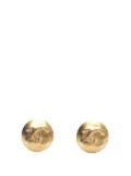 CHANEL Pre-Owned 1995 CC Gold Plated Round Clip on Earrings costume earrings
